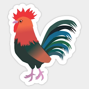 Welsumer rooster Sticker